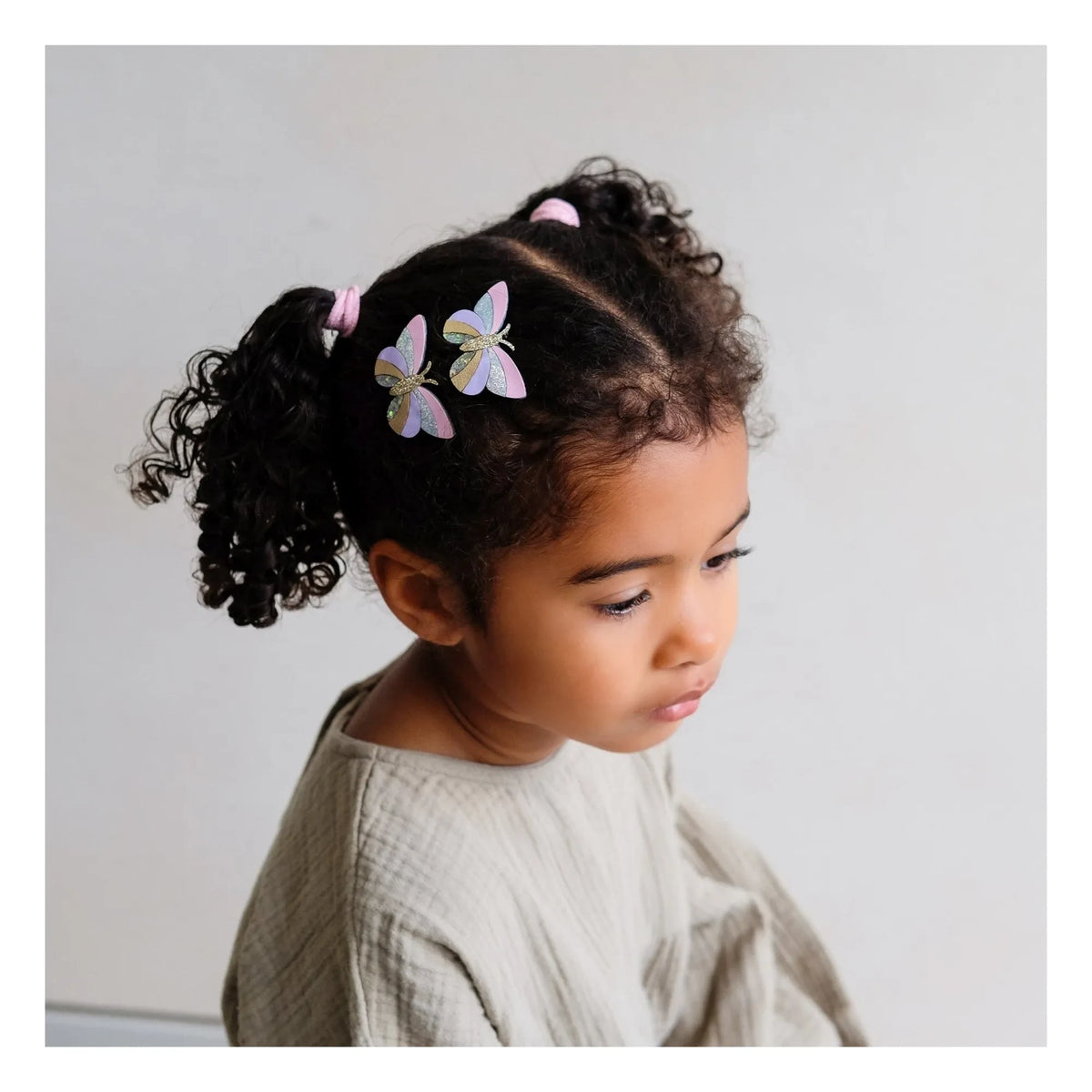 Mimi & Lula – Haarklammern Schmetterling 2er-Set in Gold
