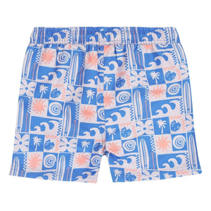 Tumble N'Dry – Badeshorts Santos aus recycelten Fasern | Blau