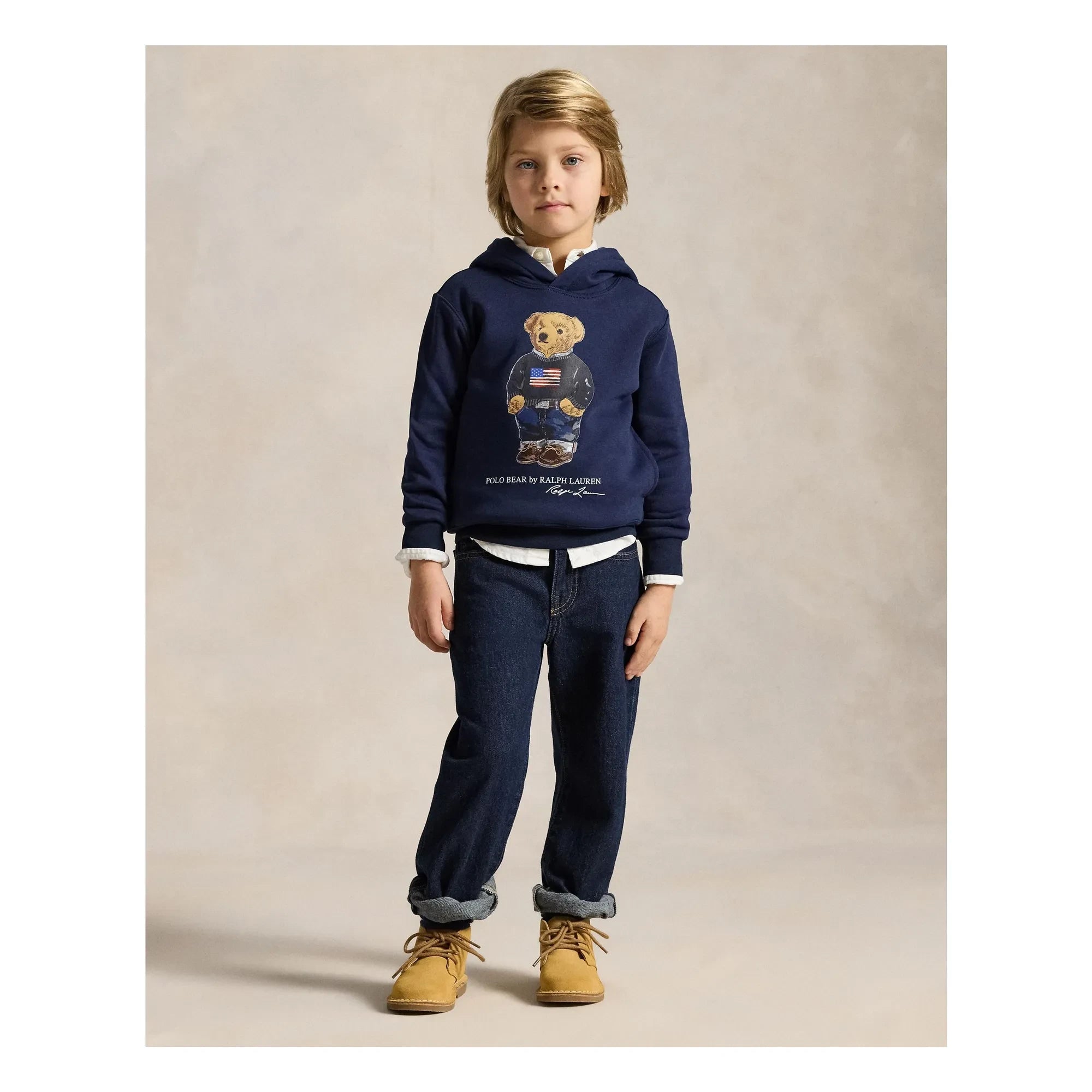 Ralph Lauren - Bären-Kapuzenpullover | Marineblau