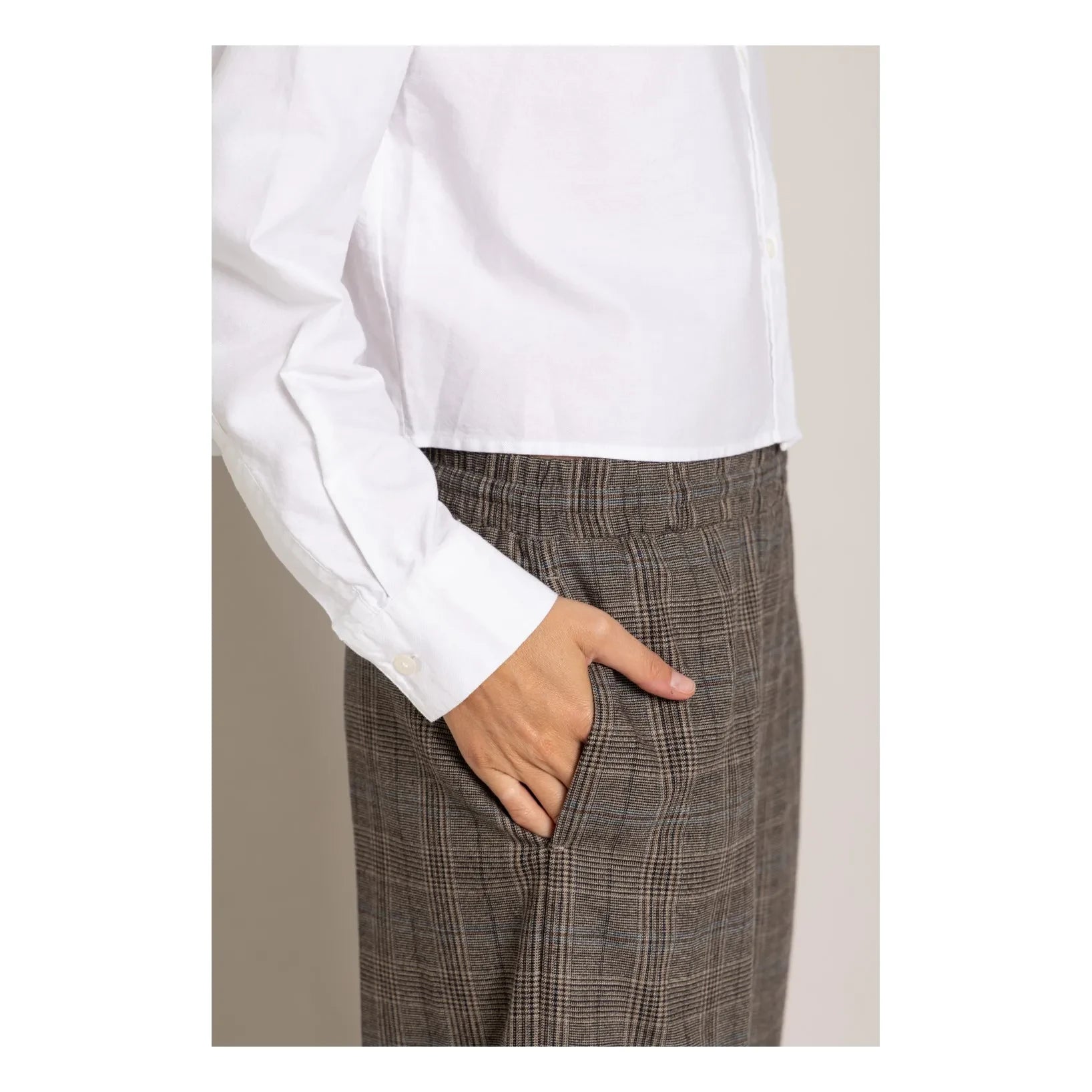 Smallable Woman - Quinn Prince of Wales Yünlü Jogger | Kahverengi