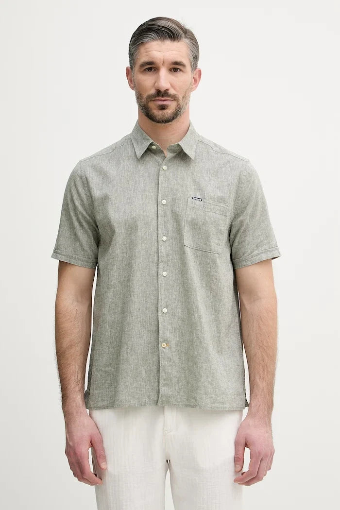 Barbour erkek keten gömlek Shirt Dept - Summer