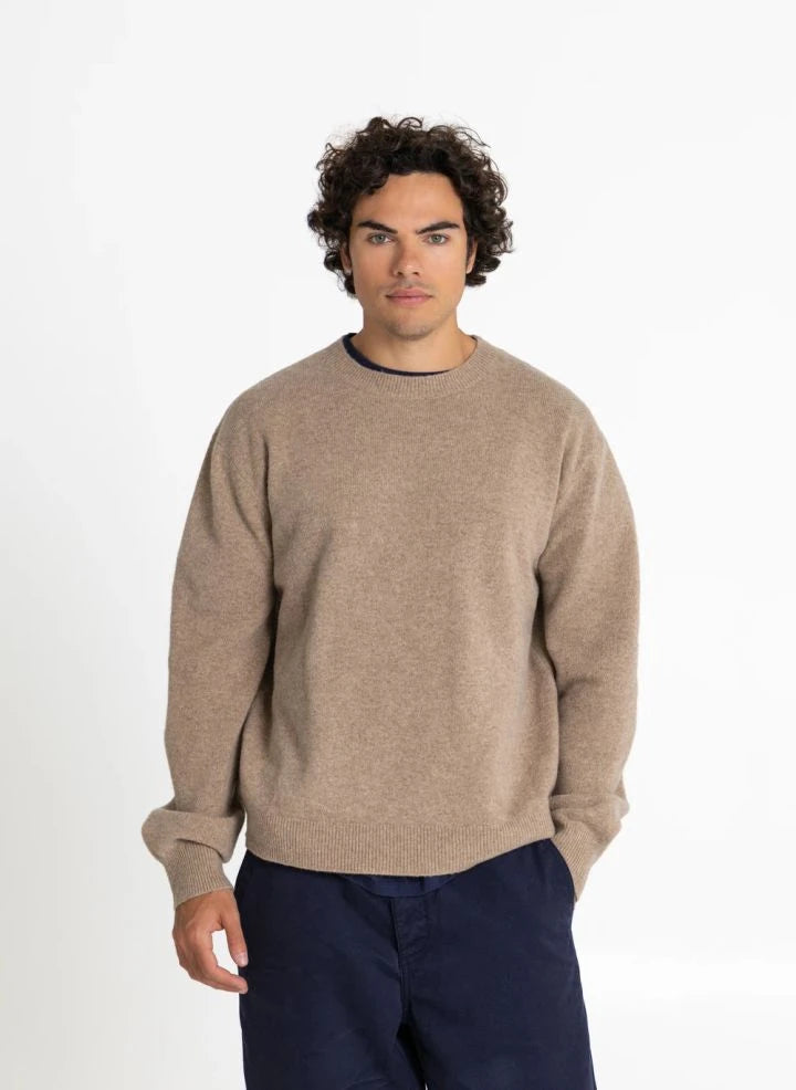 Smallable Man - Mozart Merino Wollpullover | Taupe Braun