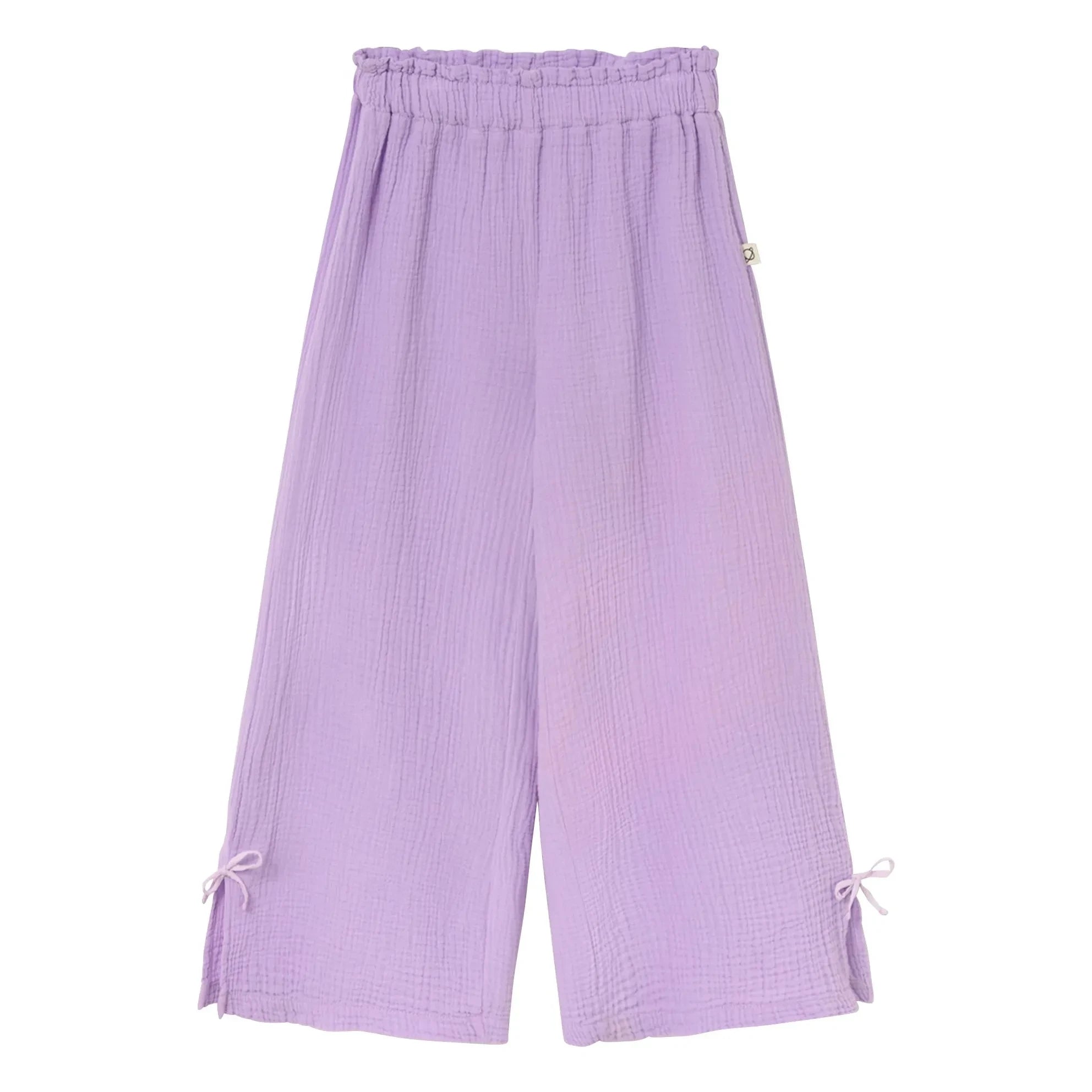 Cozmo – Lilafarbene Baumwoll-Gauze-Hose | Lavendel