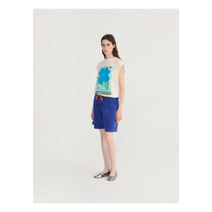 Bobo Choses - Bio-Baumwolle Bermuda Shorts | Blau