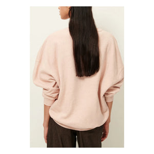 Sessùn - Chebbi Oversize Sweatshirt aus Bio- und recycelter Baumwolle |meliert rosa