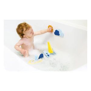 Quut - Segelboote 3D Badepuzzle - 12 Teile | Blau