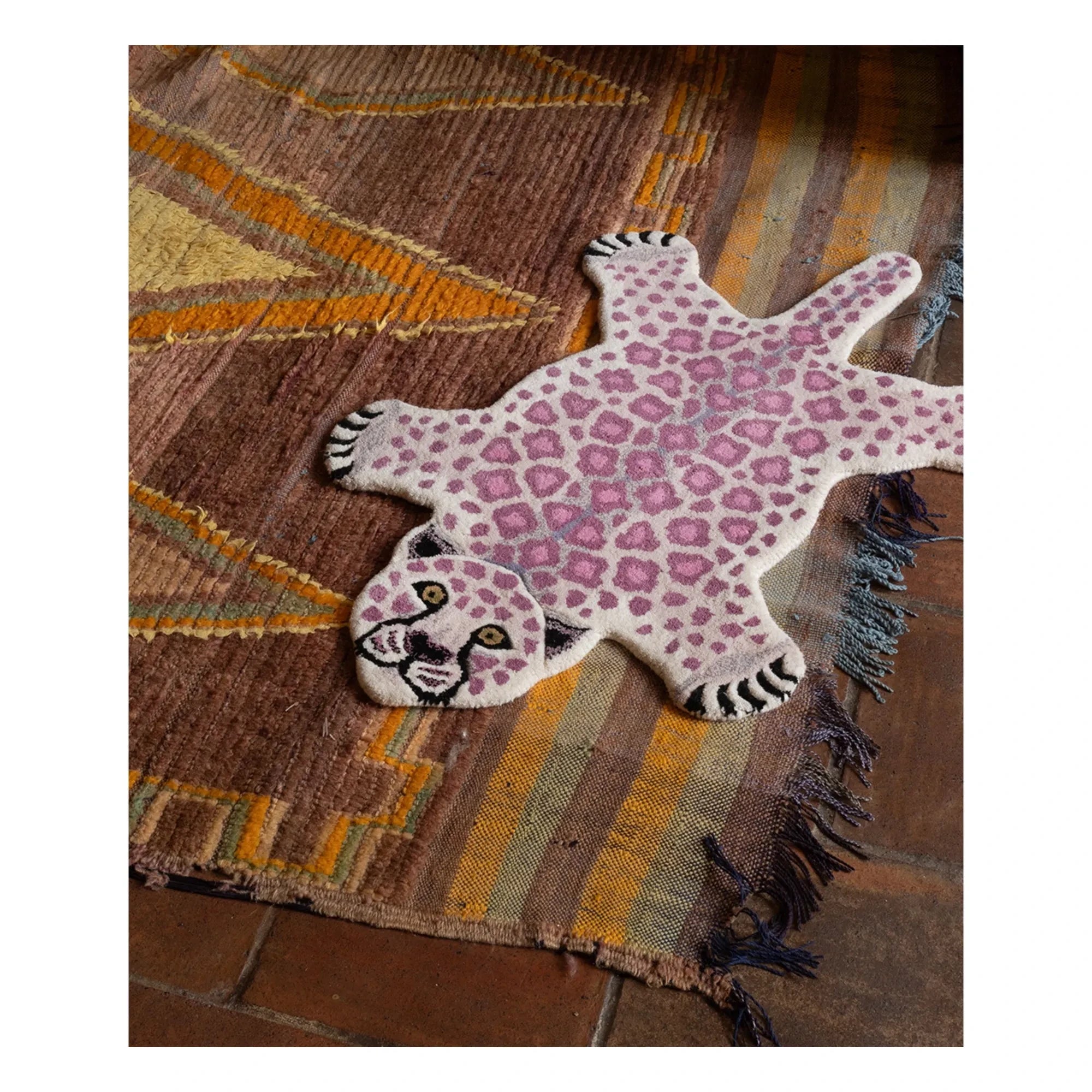 Doing Goods - Teppich Lilly Leopard | Flieder