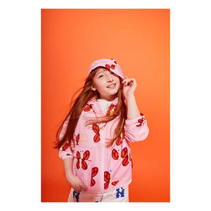 Wynken - Schmetterlings-Regenjacke | Pink