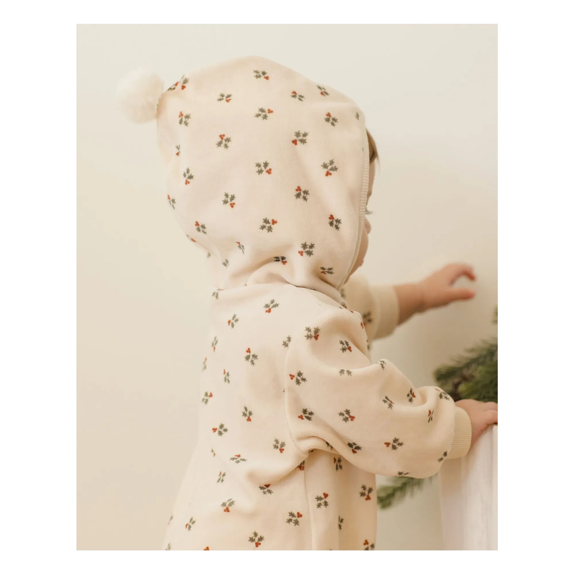 Quincy Mae - Holly Berry Overall | Ecru