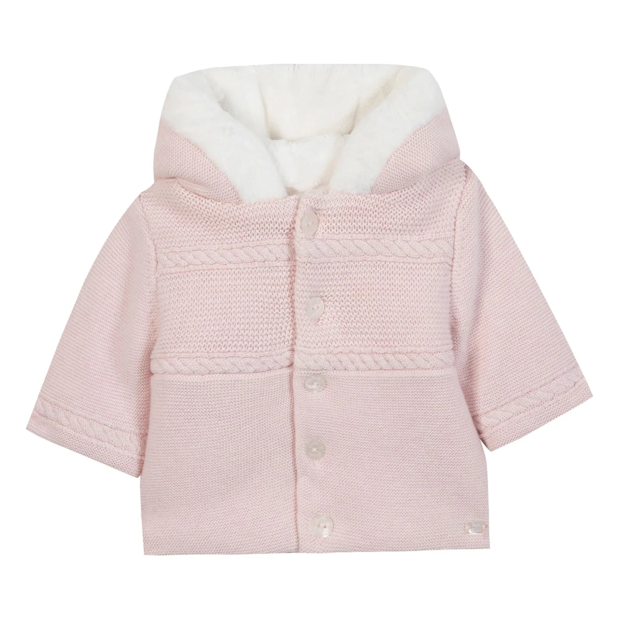 Tartine et Chocolat - Gefütterte Strickjacke | Blassrosa