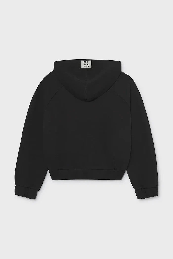 Çocuklar için pamuklu fermuarlı ve капüşonlu Mayoral sweatshirt