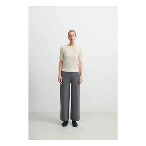 FUB – Pointelle Fine-Knit Merino Wool Sweater – Damenkollektion | Ecru