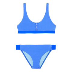 Lison Paris - Acapulco 2-teiliger UV-Schutz-Badeanzug | Azurblau