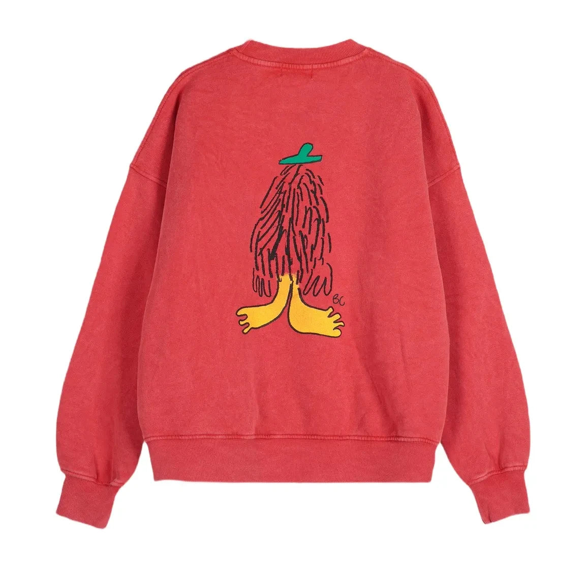 Bobo Choses – Hidden Monster Sweatshirt aus Bio-Baumwolle | Rot