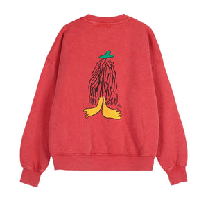 Bobo Choses – Hidden Monster Sweatshirt aus Bio-Baumwolle | Rot