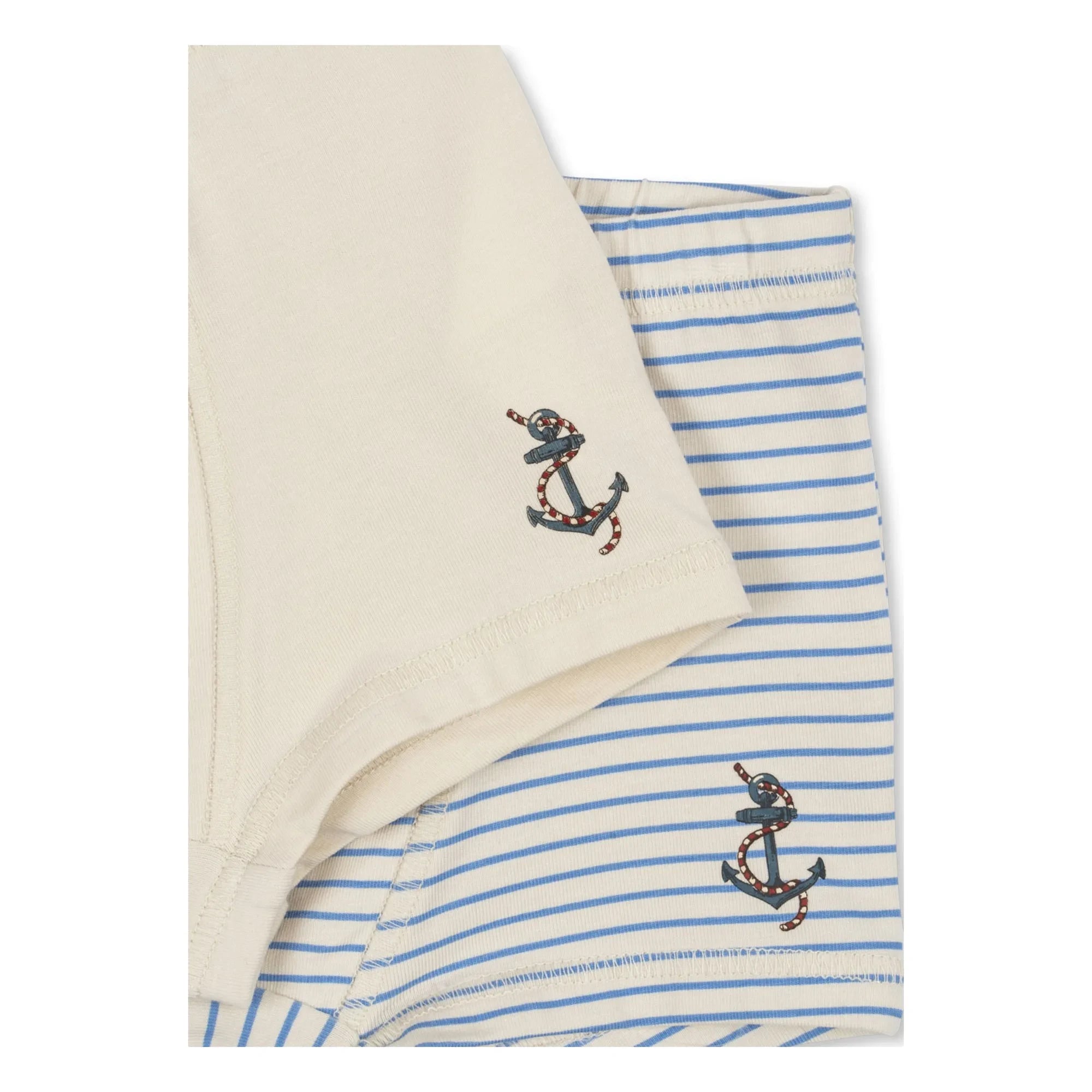 Konges Sløjd - 2er-Pack Bio-Baumwoll-Anchor-Slip | Ecru
