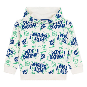 Petit Bateau – Petit Bateau Kapuzen-Sweatshirt | Ecru