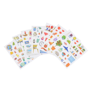 Moulin Roty - Sticker-Notizbuch - Große Familie