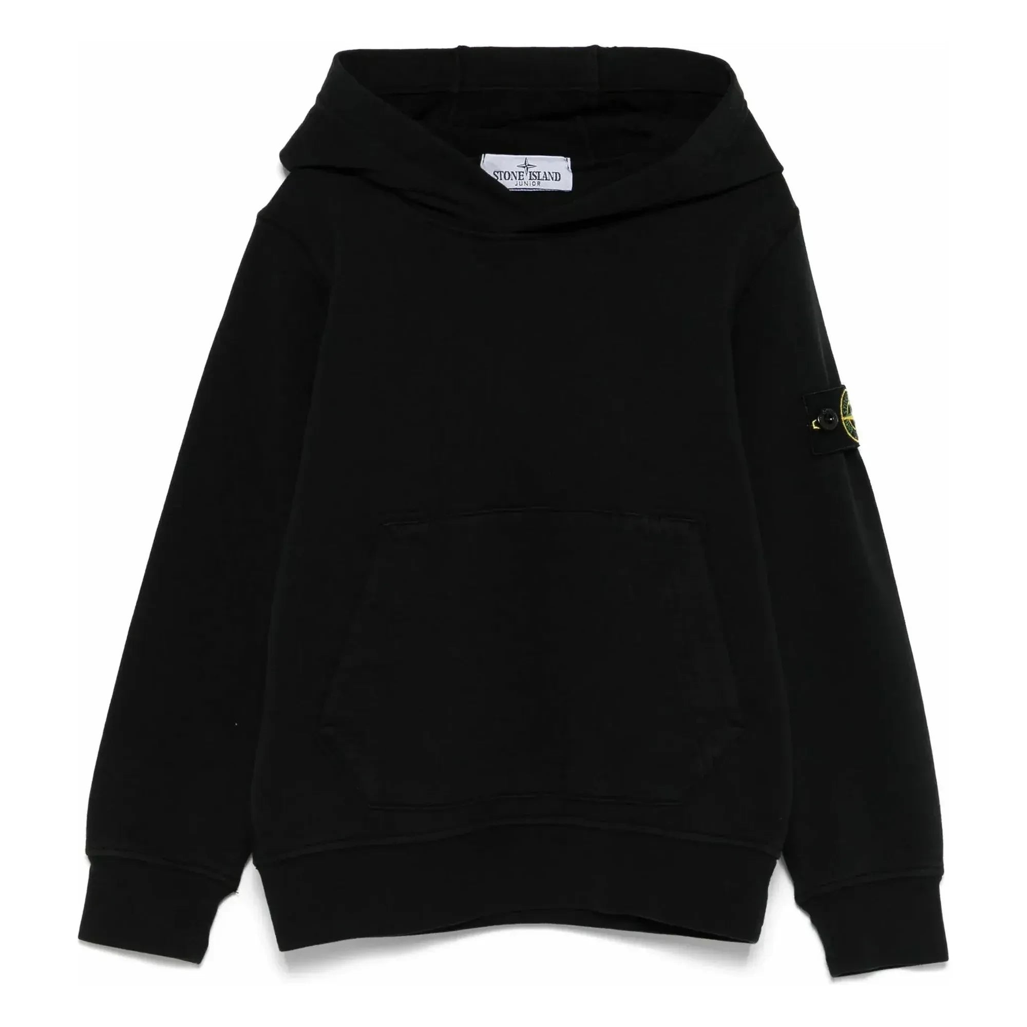Stone Island – Kapuzenpullover mit Logo | Schwarz