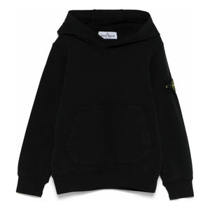 Stone Island – Kapuzenpullover mit Logo | Schwarz