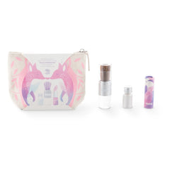 Namaki – Glitzerbeutel mit Fuchsmotiv | Rosa