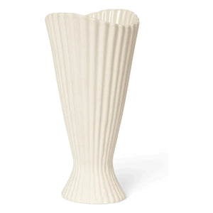 Ferm Living - Springbrunnen Steingut Vase | Gebrochenes Weiß