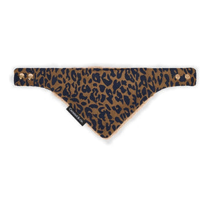 Caramel & Cie – Leopardenhundehalstuch | Braun
