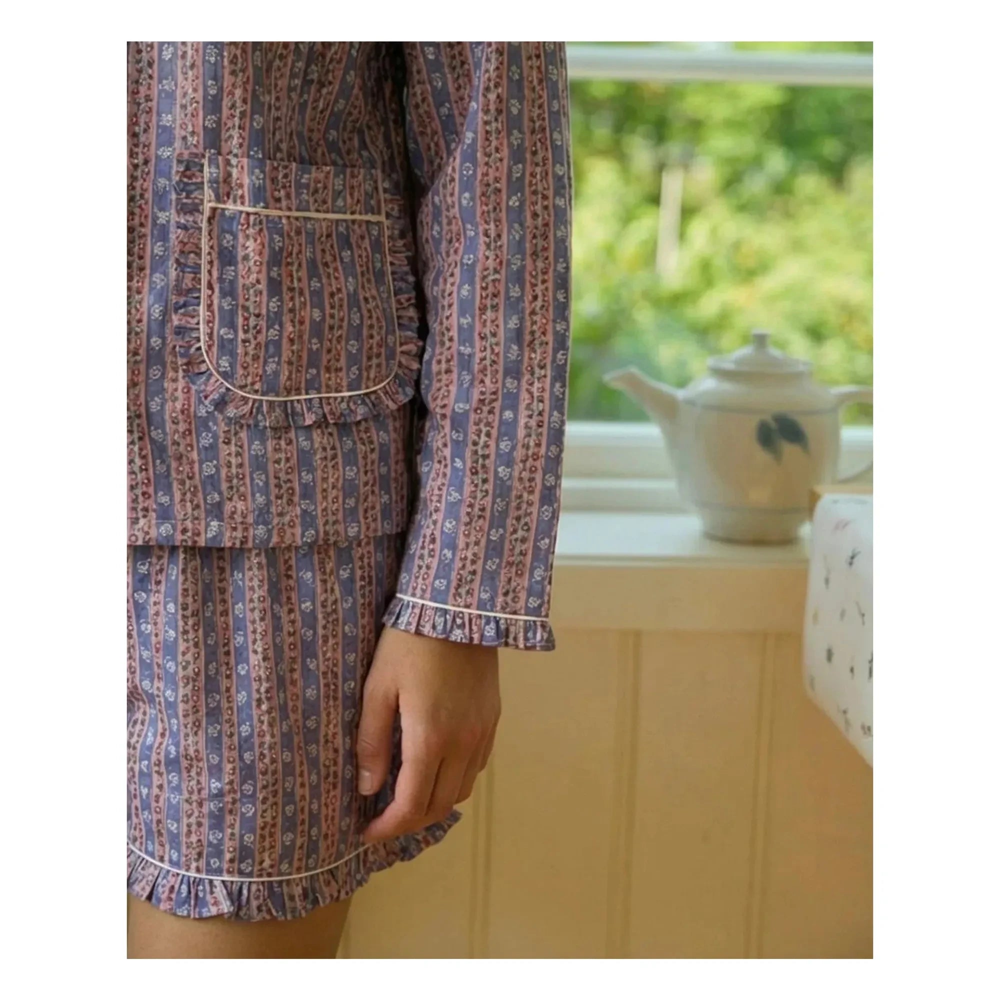 SISSEL EDELBO - Nuvena Çizgili Pijama | Mavi