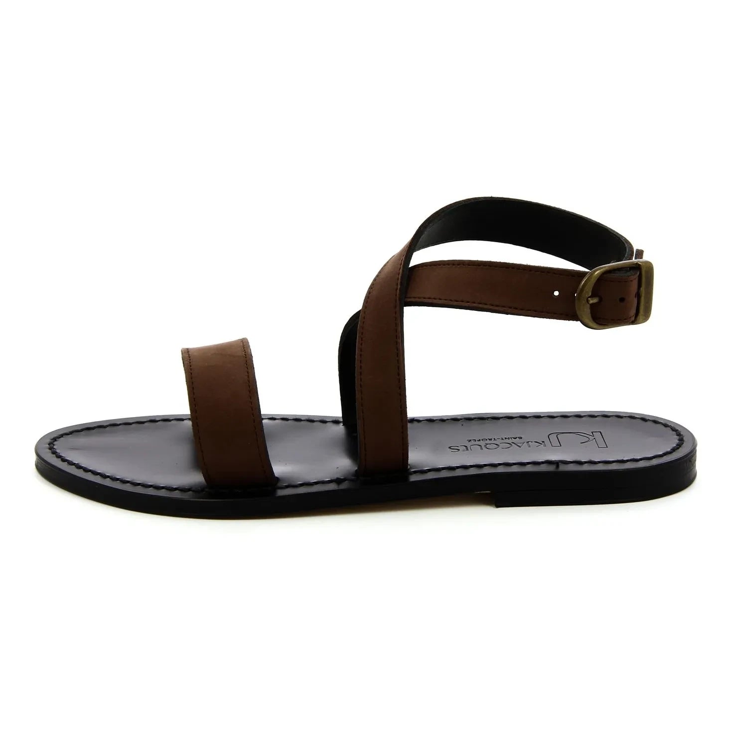 K.Jacques - Calfat Nubuk Sandalen | Braun