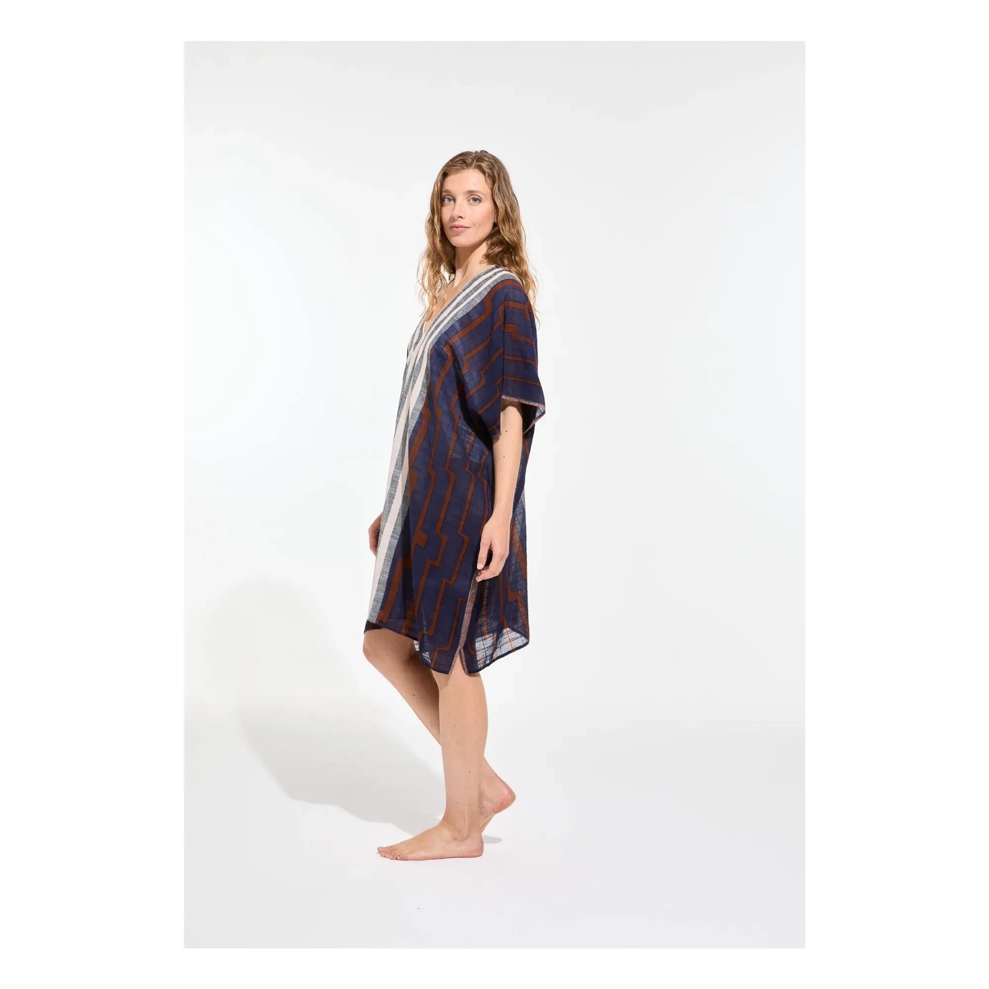 Mapoésie - Elia Céleste Baumwollkleid | Nachtblau