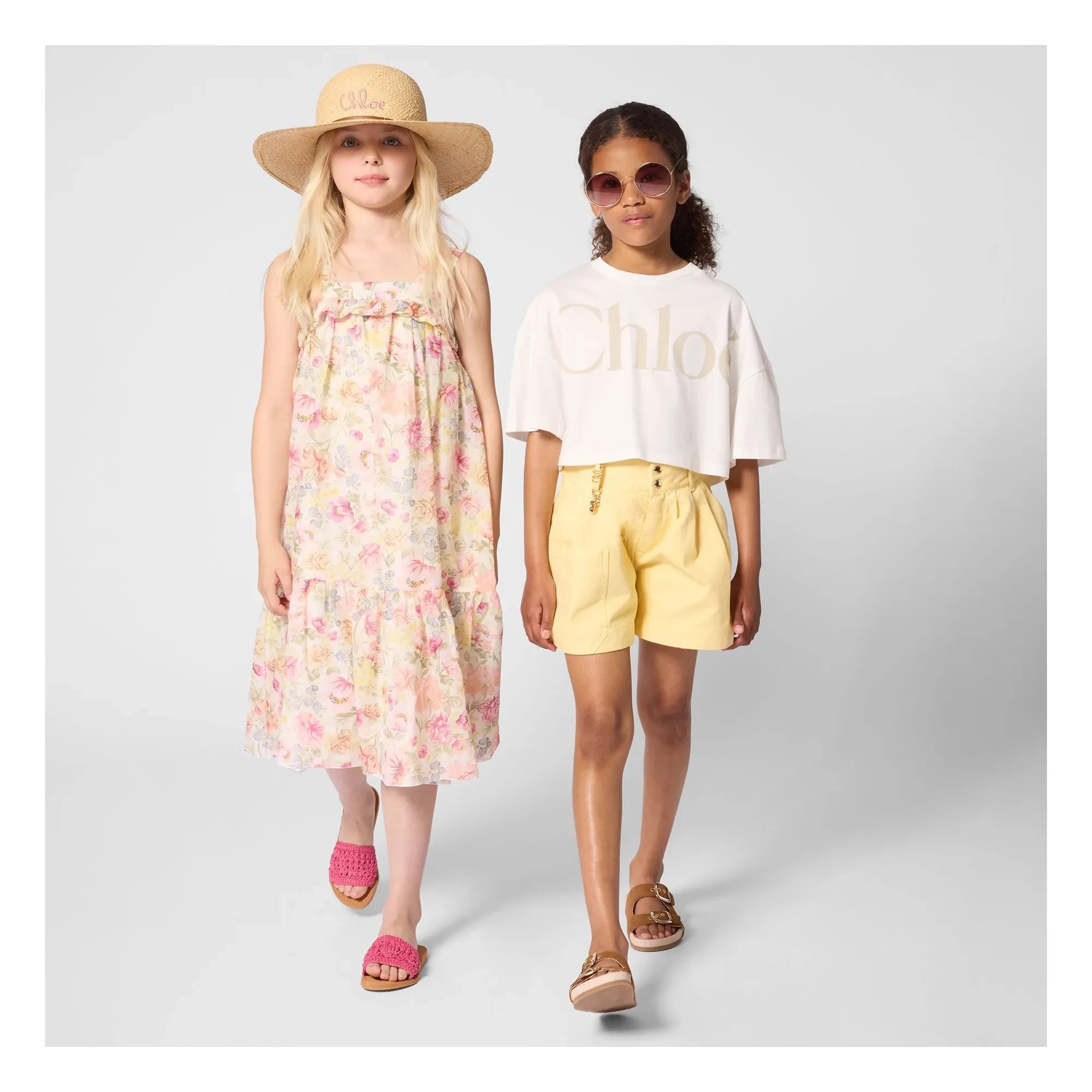Chloé - Trägerloses Kleid aus Bio-Baumwolle | Creme
