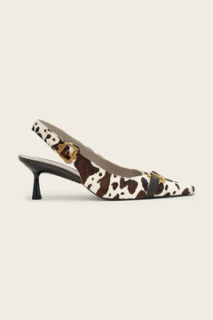 AllSaints Sivri Topuklu Deri Hera Slingback Ayakkabı