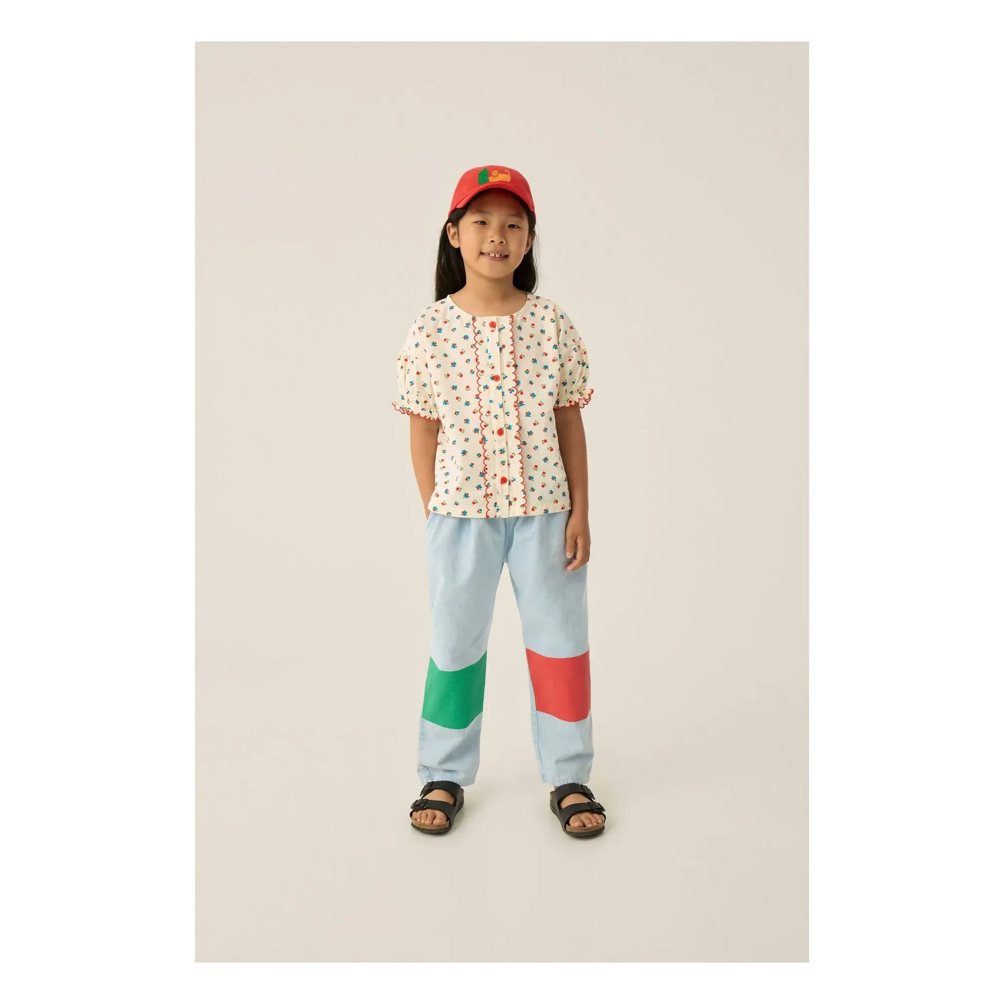 The Campamento - Geblümte Bluse | Ecru