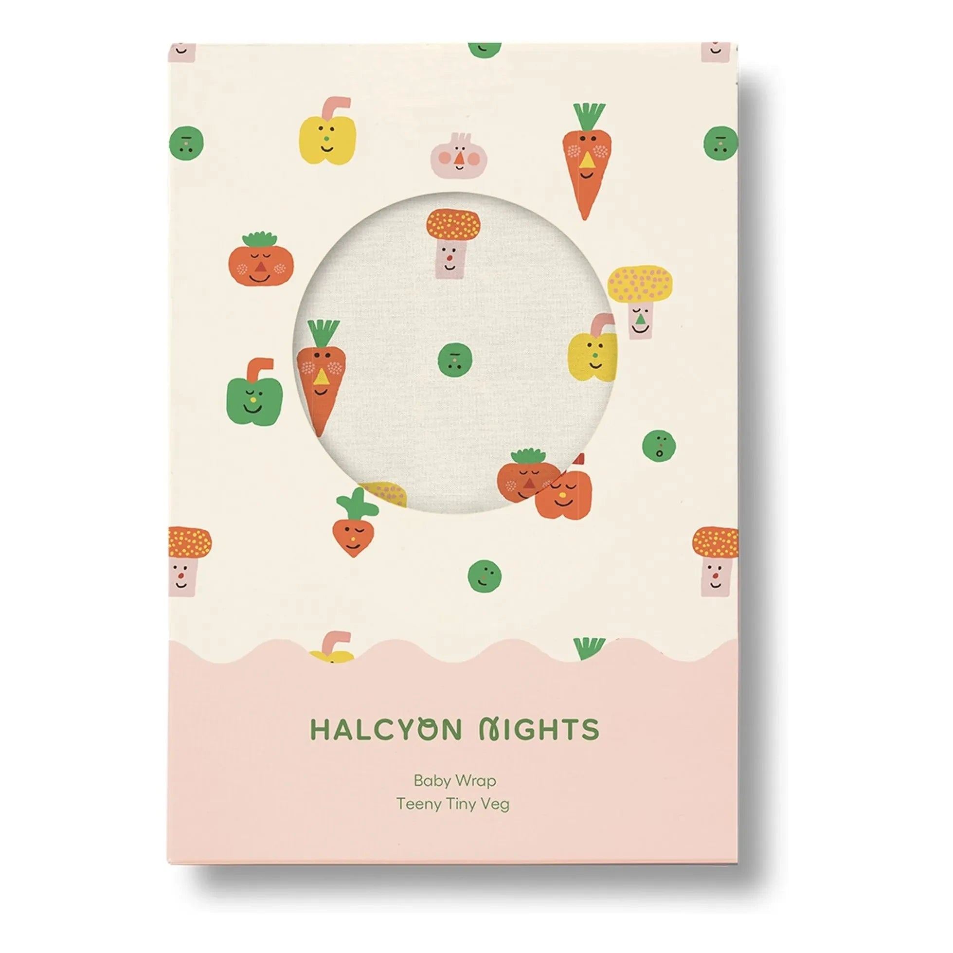 Halcyon Nights - Organische Baumwolle Pucktuch mit Karottenmuster | Ecru