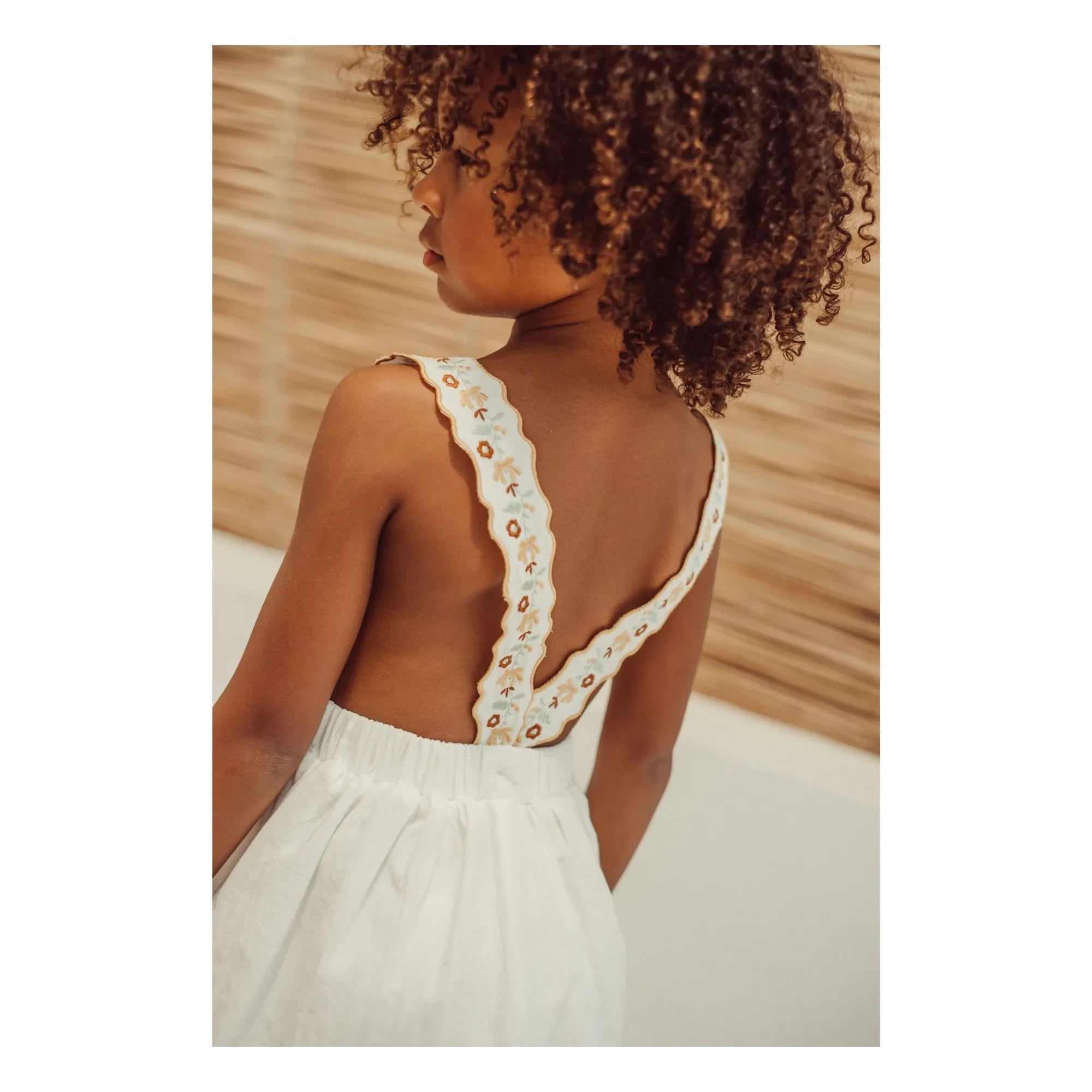 THE LiTTLE POETS - Teresa Besticktes Kleid | Ecru