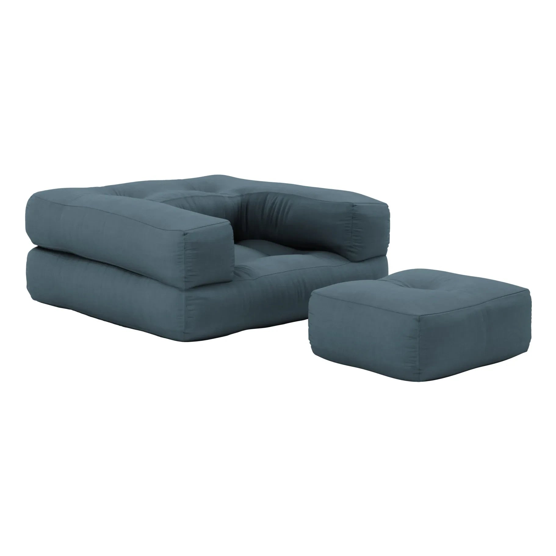 Karup Design - Kinder Würfel Pouf | Petrolblau