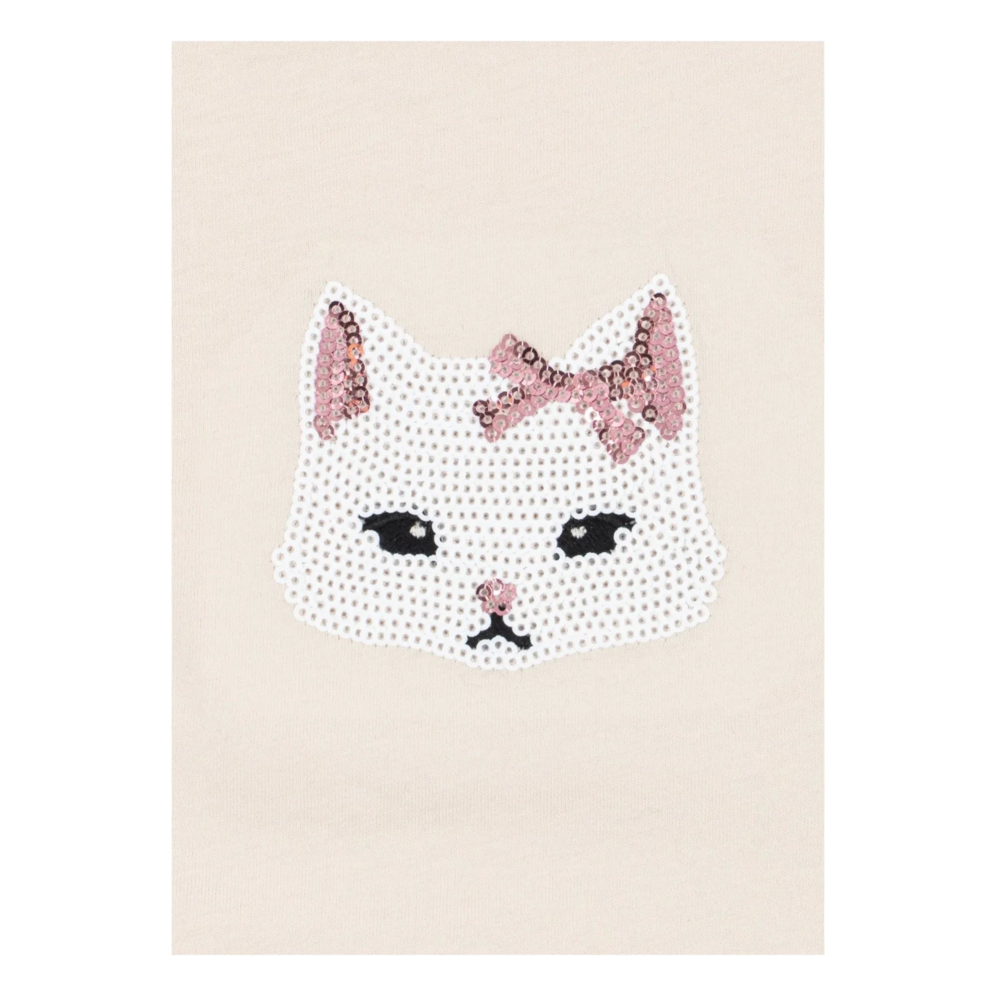 Konges Sløjd - Famo Cat Bio-Baumwoll T-Shirt | Beige