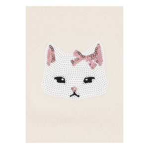 Konges Sløjd - Famo Cat Bio-Baumwoll T-Shirt | Beige
