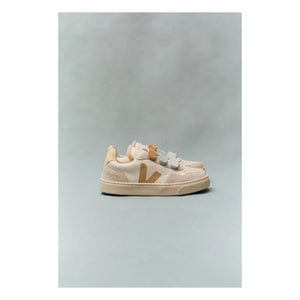 Veja - Veja x Bonpoint Small V-90 Leder O.T. Scratch Sneaker | Grau
