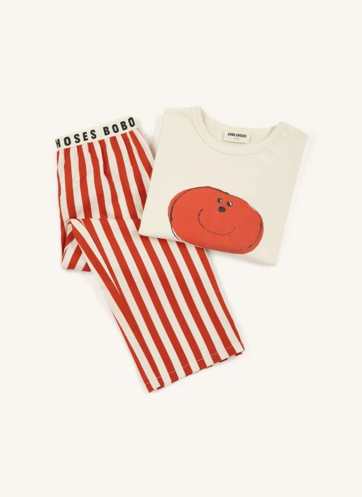 Bobo Choses - Bobo Choses Bio-Baumwoll-T-Shirt- und Hose-Set | Rot
