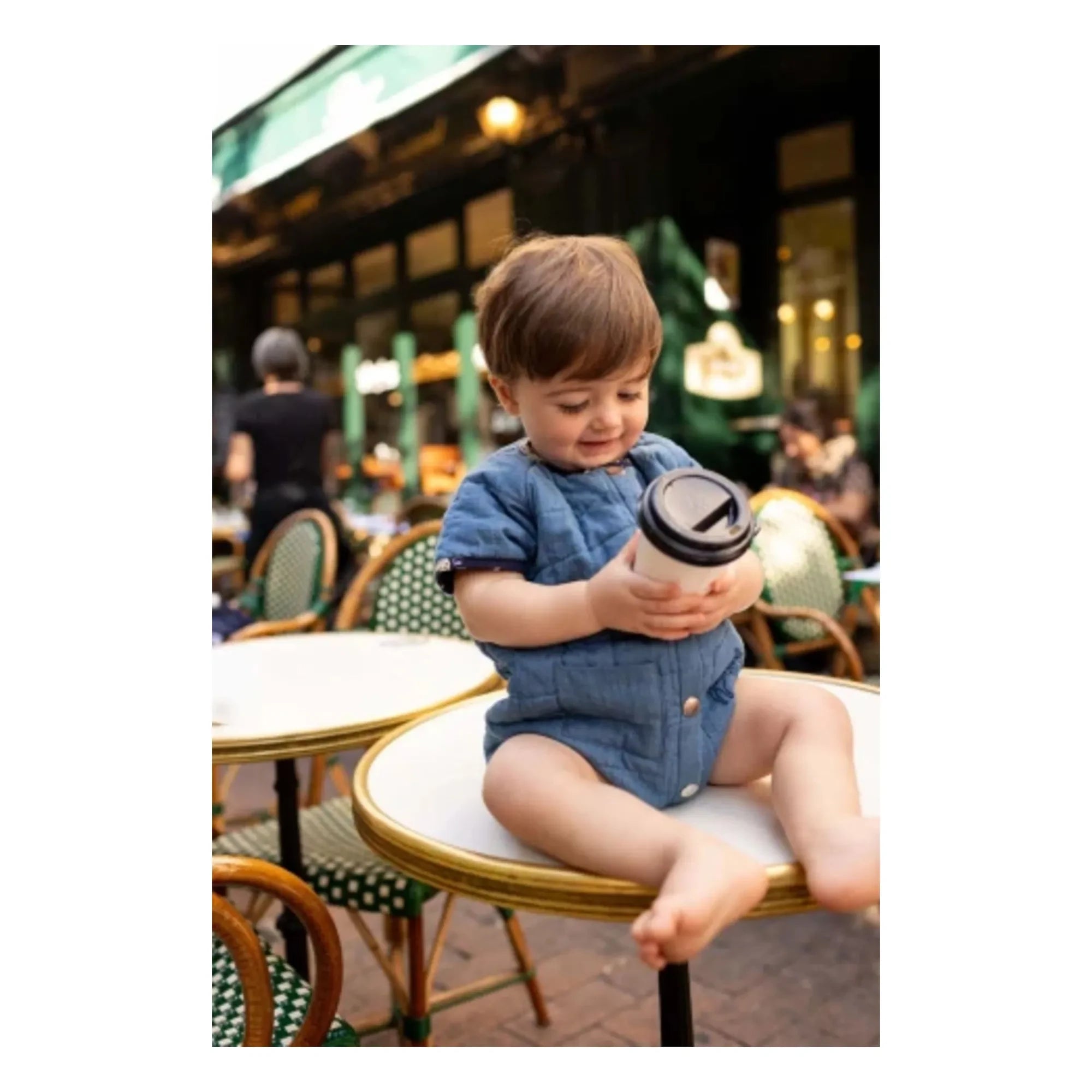 Apaches - Dadi Chambray Overall | Blau