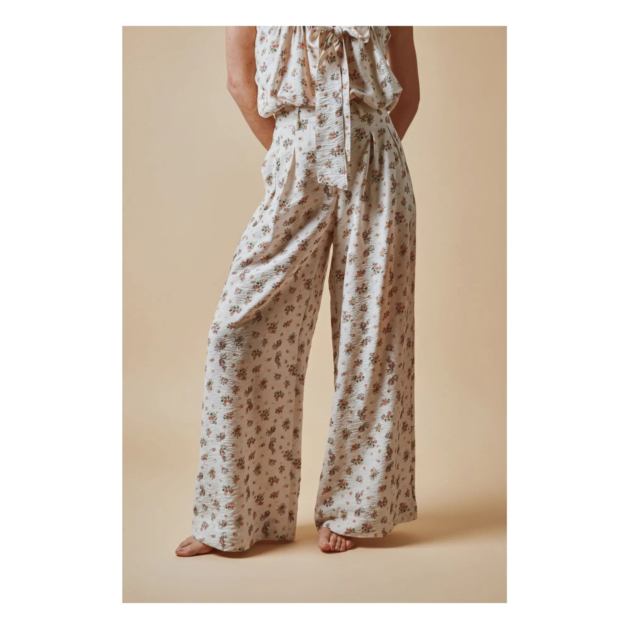 Emile et Ida - Bedruckte Hose | Creme