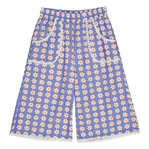 Hello Simone - Culotte-Rock mit Blumenmuster | Blau