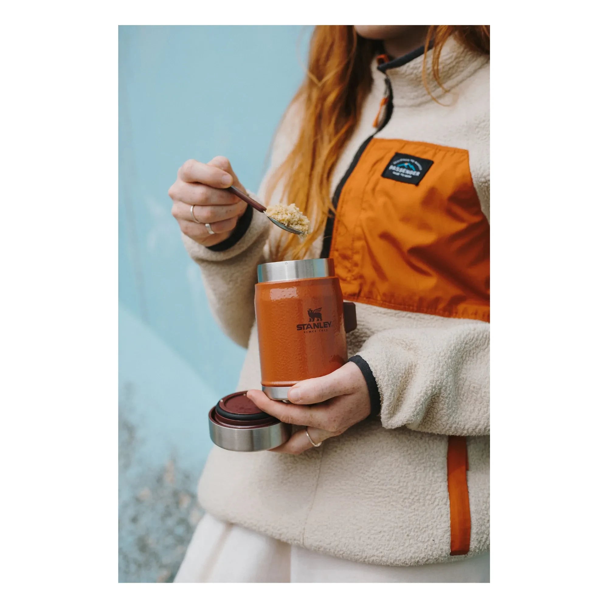 Stanley 1913 - Legendäre Thermoflasche, Löffel/Gabel 0,4 L | Orange