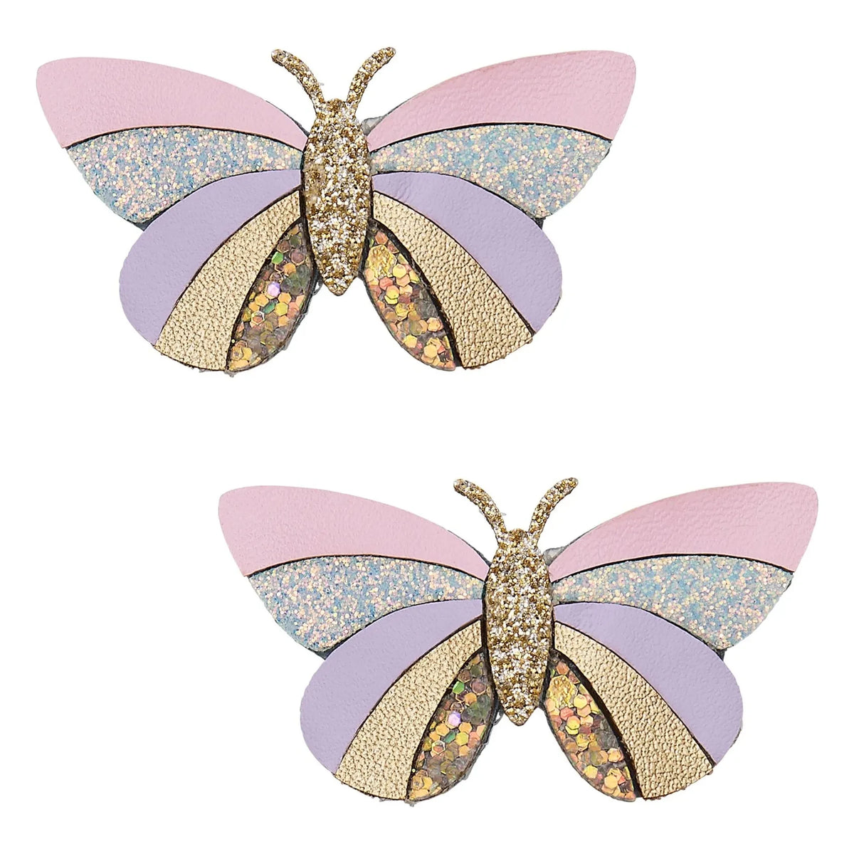 Mimi & Lula – Haarklammern Schmetterling 2er-Set in Gold