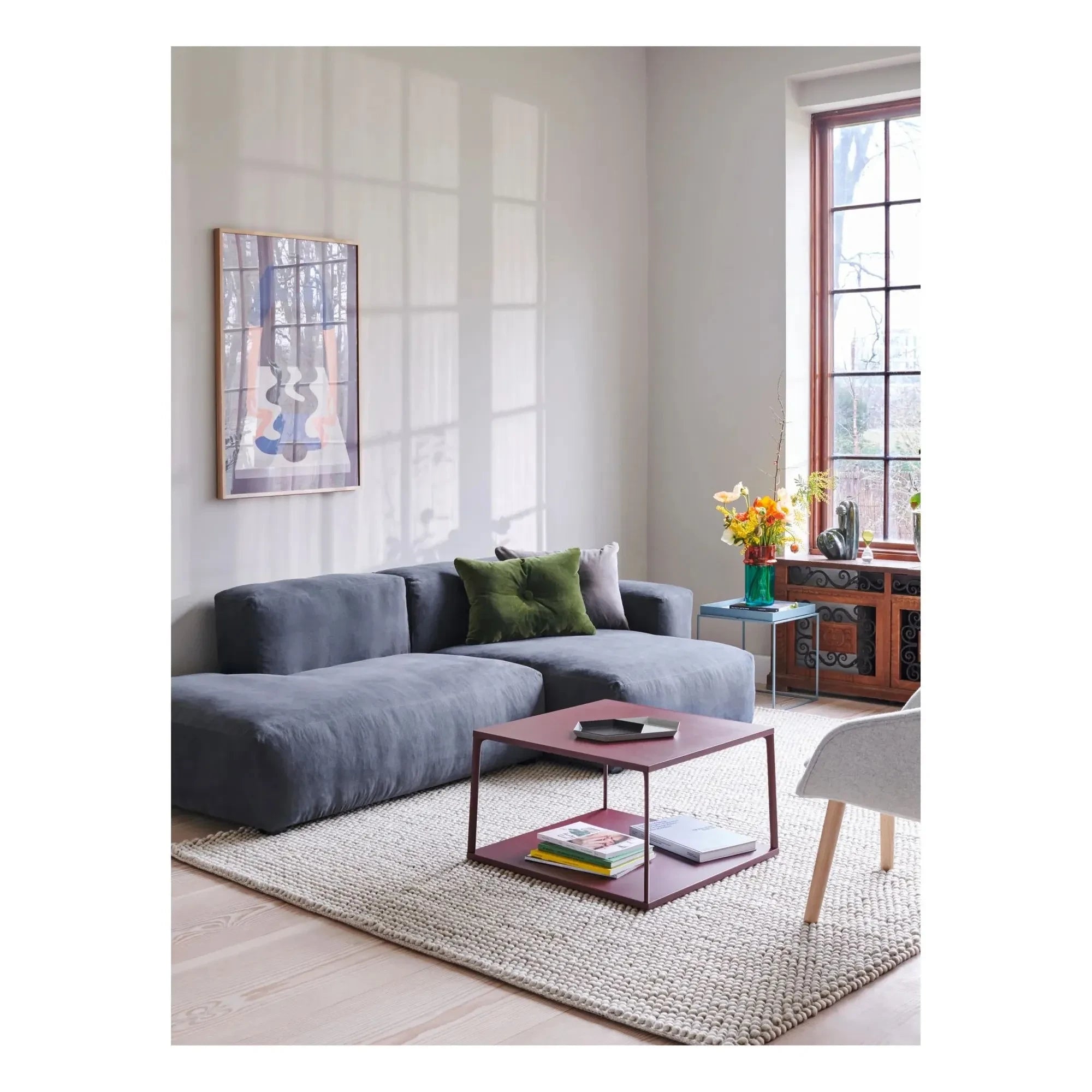 Hay - Mag Soft Low Arm Sofa 2,5-Sitzer Kombination 3 | Dunkelblau