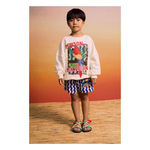Maison Mangostan – Sweatshirt „Parrot“ | Weiß