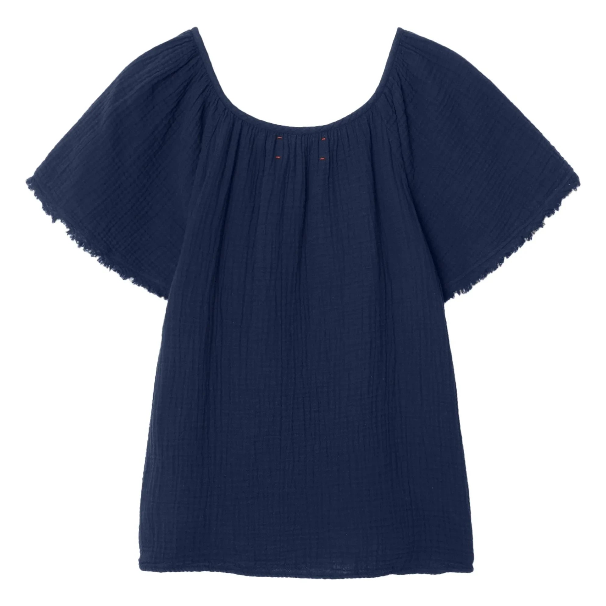 Xirena - Top Macie Cotton Gauze | Gece mavisi