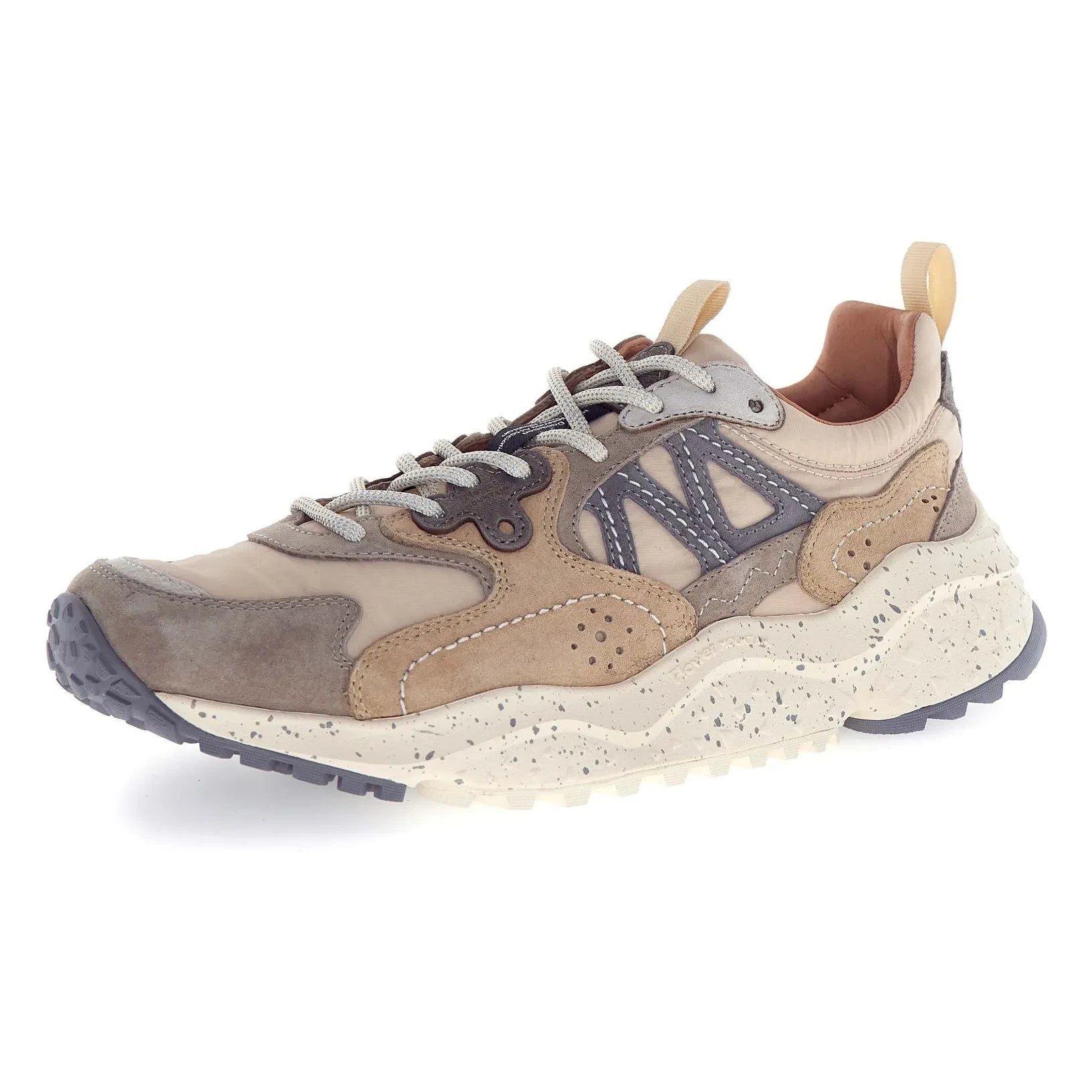 Flower Mountain - Solin Uni Wildleder und Nylon Sneaker | Grau