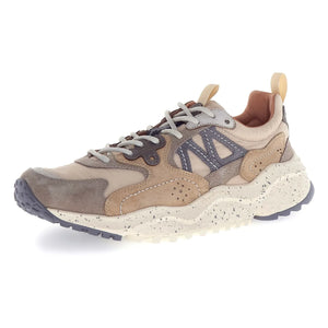 Flower Mountain - Solin Uni Wildleder und Nylon Sneaker | Grau